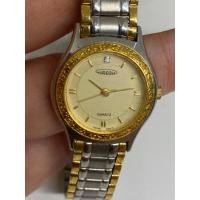 ราคา นาฬิกาข้อมือ แท้ Aureole ST.Back water resistant quartz มือ2 (หน้าปัดมีคริสตัลแทนเลข12)สินค้านำเข้าจากญี่ปุ่น (29340082373)