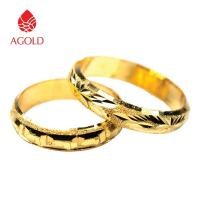 ราคา AGOLD แหวนทอง ลายแม็ก ครึ่งสลึง คละลาย ทองคำแท้ 96.5 (1253297117)