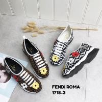 ราคา รองเท้าส้นเตารีดลายดอกไม้ รหัส 1718-3 (27215254418)