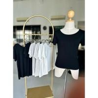 ราคา Muara เสื้อยืดคอกว้าง ทรงสลิมเข้ารูป ผ้าเรยอน สแปนเด็กซ์ ทิ้งน้ำหนัก พรางหุ่น ยืดได้เยอะมาก (28052534731)