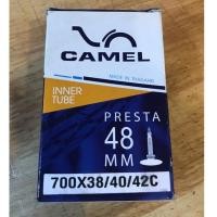 ราคา ยางใน จักรยาน camel 700x38-42c หัวเล็ก 48mm (5518851618)