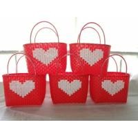 ราคา กระเป๋าเส้นพลาสติกสวยๆ ตะกร้าพลาสติกสวยๆ (7657852654)