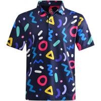 ราคา Mens Short Sleeve Polo Shirt Casual Golf Polo Daily Collared Shirt Sport Tennis T, (22342017305)
