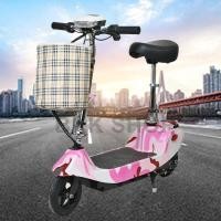ราคา (ใหม่) สกู๊ตเตอร์ไฟฟ้า Electric Scooter 24V ไฟหน้า LED จักรยานไฟฟ้า สกูดเตอร์ไฟฟ้า E-Scooter มอเตอร์ 350W (15591304963)