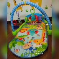 ราคา #มือ2#เพลยิม Fisher-Price Kick and Play Piano Gym (Blue) (18979627078)