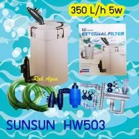 ราคา SUNSUN HW-503 กรองนอก เหมาะสำหรับตู้ขนาด 16-20 นิ้ว 350 L/H กำลังไฟ 5w (3651289767)