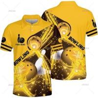 ราคา เสื้อโปโลสตรีพร้อมสกรีนลายเอง ธงอเมริกันสีฟ้า สำหรับทีมและกิจกรรมBowling (49256130906)