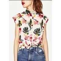 ราคา เสื้อ zara แท้ ลายดอก (25767601934)