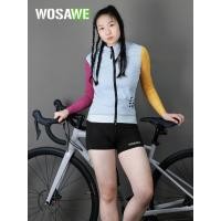 ราคา Wosawe ฤดูใบไม้ผลิผู้หญิงปั่นจักรยานแห้งเร็วเสื้อแขนยาวจักรยานซิลิโคนเบาะกางเกงขาสั้นชุดขี่จักรยาน (29526869619)
