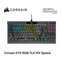 ราคา Keyboard (คีย์บอร์ด) Corsair K70 RGB TKL MX SPEED SW Mechanical Gaming Keyboard (EN) ของใหม่ประกัน 2ปี (11628456556)