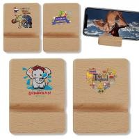 ราคา best Natural Wood Phone Stand Stable Anti-slip Holder for Video Watching Office Study Eco-friendly Dorm Songkran series (57506571629)