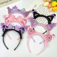 ราคา KKL CUTE KUROMI CHILDRENS HEADSET / ใหม่ล่าสุด KUROMI SANRIO HEADSET (43552049434)