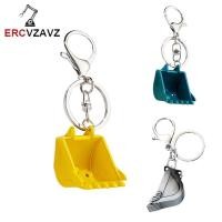 ราคา Creative Car Alloy Key Chains Rings Mini Bulldozer Keychain for Men Stereo Excavator Pendant Car In (49503775951)