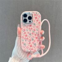 ราคา เคสไอโฟน สำหรับ IPhone 17 Air 16 15 11 13 12 14 Pro Max XR เคสโทรศัพท์แบบมีสายคล้อง Colored Flowers CH1420A+GS4 (40676785128)