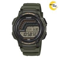 ราคา CASIO นาฬิกาข้อมือผู้ชาย ดิจิตอล รุ่น WS-1800-3A วัสดุเรซิ่น สีเขียว คาสิโอ (58105521015)