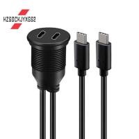 ราคา Hzsbckjyxgs2USB Type C Extension Cable 1M ชายหญิง Dual Port กันน้ํา Car Mount Flush Cable สําหรับรถยนต์รถบรรทุกเรือ USB2.0 (57507149018)