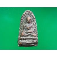 ราคา พระรอด กรุวัดมหาวัน ลำพูน พิมพ์กลาง เนื้อดินเผา คราบกรุ เนื้อจัด ขนาด 1x2.5 cm (100169,2) (49154495152)