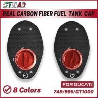 ราคา Motorcycle Matte Carbon Fiber Keyless Fuel Tank Cap For DUCATI 749 999 R S MULTISTRADA SPORT 1000/ (52105655924)