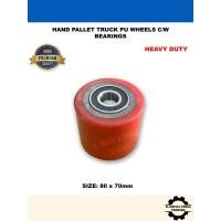 ราคา Heavy Duty 80 X 70 (มม.) Hand Pallet Truck Pu Front / Load Wheel c/w 6204 Bearing (50157807989)