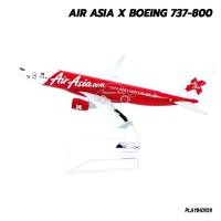 ราคา โมเดลเครื่องบิน แอร์เอเชีย AIR ASIA X Boeing 737-800 (16 cm) เครื่องบินเหล็ก พร้อมฐานตั้งโชว์ (74456334)