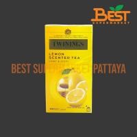 ราคา ทไวนิงส์ ชากลิ่นเลมอน 2 กรัม x 25 ซอง.TWININGS Of London. Lemon Scented Tea Light & Zesty. 2 g. x 25 sachets. (42903052886)