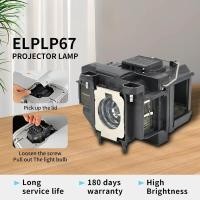 ราคา ELPLP67 V13H010L67 หลอดไฟฉายภาพ EB-S02 EB-W02 EB-W12 EB-X14 EB-W16 EB-S11 H432B (57157852641)