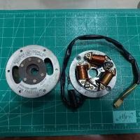 ราคา ชุดแม่เหล็กจายไฟ+ชุดจานไฟ Suzuki A100-GT100-TS100 ท่อแซ๊ค แบบหน้าทองขาว ของแท้ญี่ปุ่นใหม่เก่าเก็บ สภาพสวยๆพร้อมใส่ใช้งาน (26810767236)
