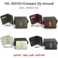 ราคา ❌❌SOLD❌❌YSL Compact Wallet (Zip around) *New* (5952062530)