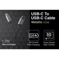 ราคา Capdase Metallic CC5G USB-C to USB-C Sync & Fast Charge Cable (1.2M) (2272353054)