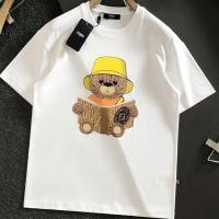 ราคา FENDI2026 เสื้อยืดสไตล์ใหม่คอกลมผ้าฝ้ายแท้พิมพ์ลายหมีหลวม (46308055438)