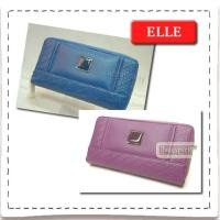 ราคา ELLE แท้!!! กระเป๋าสตางค์ใบยาวซิปรอบ หนังเงา (320162559)