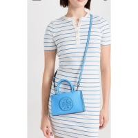 ราคา ♞พร้อมส่ง Sale 4799 ถูกมากกกก งานช็อป Tory Burch Ella Bio Mini Tote สีฟ้า สวยสดใส สะพายน่ารักสวยเด่ (28667434726)