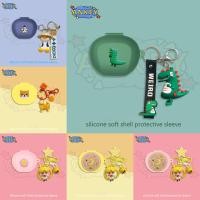 ราคา For Edifier NeoBuds Plus / NeoBuds Pro 2 Earphone Silicone Case Green Dinosaur Earbuds Soft Protective Headphone Cover Headset Skin with Pendant (28176086914)