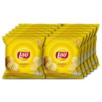 ราคา เลย์ มันฝรั่งแท้ทอดกรอบแผ่นเรียบ รสมันฝรั่งแท้ 13 ก. แพ็ค 12 (7678271016)