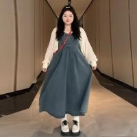 ราคา 【Bess's house-bigsize】คาร์ดิแกน+เดรสยีนส์,ขนาดบวกสาวอวบอารมณ์ย้อนยุควงเล็บผ้ายีนส์กระโปรงฤดูใบไม้ร่วงสลิมมิ่งเอวควบคุมฐานภายในระดับสูงชุดกระโปรง,พลัสไซส์,ชุด set ผู้หญิง,เสื้อเซต,ชุดเซ็ท (29861687984)