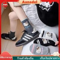 ราคา [AD] ถุงเท้าผู้หญิงน่ารักสไตล์การ์ตูนญี่ปุ่นสำหรับนักเรียน ถุงเท้าข้อกลาง ถุงเท้าลายตัวอักษร KT แมว ทรงหลวม (45753286047)