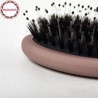 ราคา MeikoDeft 1PC Oval Boar Bristle & Nylon Hairb Mini Anti-static Hair Scalp Massageb Hairbrush Salon Hair Care แปรงเครื่องมือจัดแต่งทรงผม TH (46957563186)