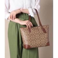 ราคา (ผ่อน0%) Totezip14" #น้ำตาลอ่อน ZIP TOP TOTE IN SIGNATURE CANVAS (#COACH #F29208) (7667516617)