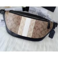 ราคา รุ่นยอดฮิตตามหา คาดอกชาย New COACH CQ038 WARREN BELT BAG IN SIGNATURE CANVAS (27115523901)