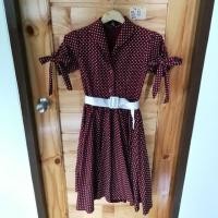 ราคา ชุดเดรสลายจุด แนววินเทจ (1804792287)