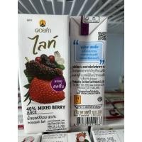 ราคา น้ำเบอร์รี่รวม ไลท์ 40% ดอยคำขนาด 200 มลแพ็ค 3 กล่อง (44706307016)