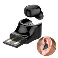 ราคา Wireless Earbud Bluetooth 4.1 Headset Invisible Earpiece With Mic Noise Cancelling USB Charging 6-H (24319854036)