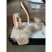 ราคา รองเท้าส้นสูงแต่งขนฟรุ้งฟริ้ง (26820332763)