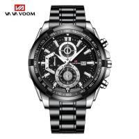 ราคา VAVA VOOM นาฬิกาสปอร์ตสแตนเลสสําหรับผู้ชาย | ควอตซ์พร้อมปฏิทิน | 30M ทนน้ํา 9A6E (45556699882)