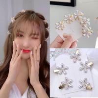 ราคา กิ๊บติดผมรูปกลีบดอกไม้ประดับมุกสไตล์เกาหลีสําหรับผู้หญิง (3295423608)