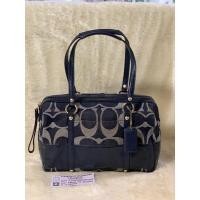 ราคา กระเป๋าสะพาย Coach สีเดนิม ลาย C สภาพใช้งาน มือสอง ของแท้ % (3168448702)