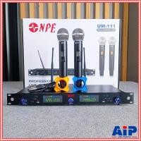 ราคา NPE UW-111/MH-58/MH-58 ไมค์ลอยคู่ ไมโครโฟนไรสาย คลื่นความถี่ใหม่ UHF (694-703MHz/748-758MHz) UW 111 / MH 58 เอไอ-ไพศาล (25741566323)