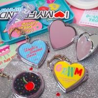 ราคา Compact Mirror Keyring พวงกุญแจกระจกพกพา แขวนห้อยกระเป๋าได้ (22785224826)