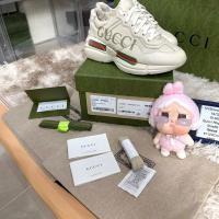 ราคา ❤️Use VeryVeryLike New WOMEN'S RHYTON GUCCI LOGO LEATHER SNEAKER Size35 มือ2 ShopThai วัดซอฟ 23Cm ปี2023เดือน7 (25304716353)