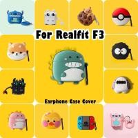 ราคา READY STOCK!นําไปใช้กับ Realfit F3 เคส Case เคสหูฟัง การ์ตูนสร้างสรรค์ ซิลิโคนนุ่ม เคส เคสหูฟัง NO.1 (40801953570)